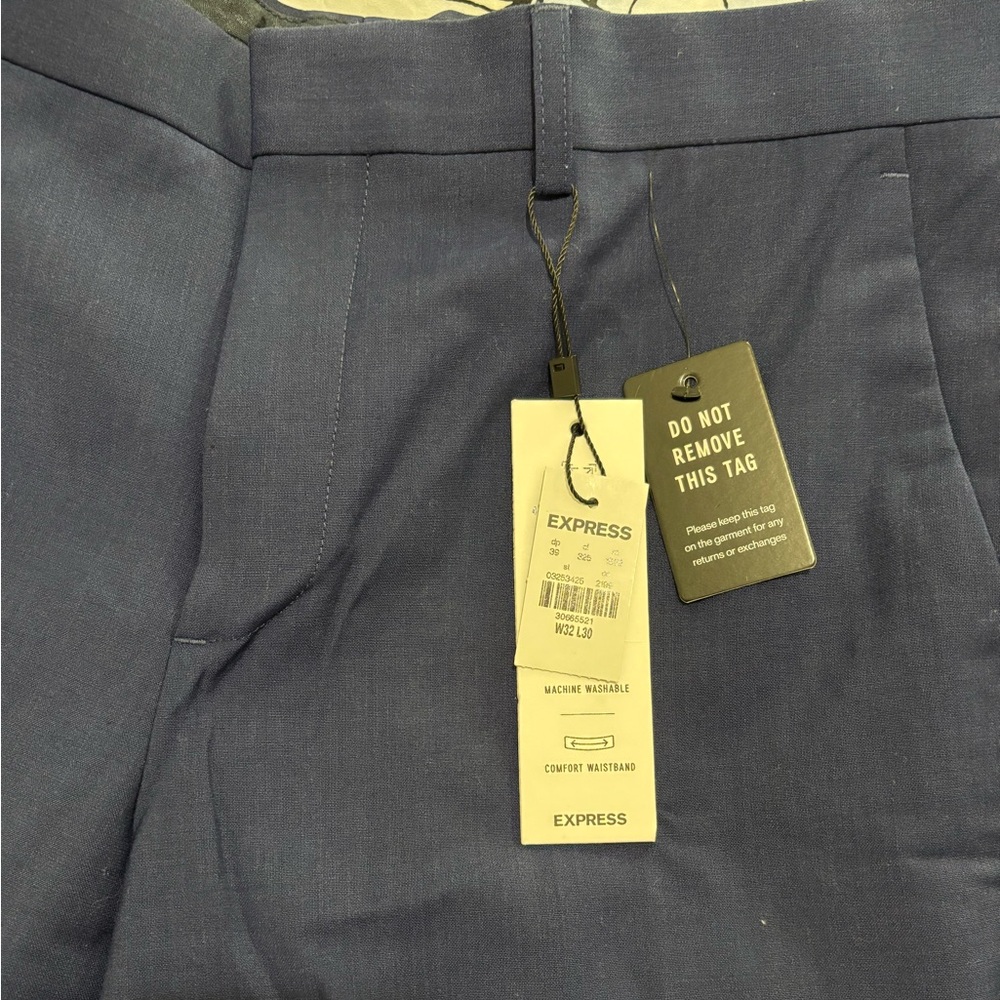 EXPRESS navy dressy pants - Picture 3 of 3